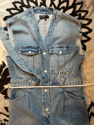 Blank NYC Light Blue Denim Sleeveless Jumpsuit thumbnail 7