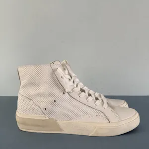 Dolce Vita Zohara White Perforated Leather High Top Sneakers‎ thumbnail 5