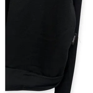 TenTree Black Twisted Front Long Sleeve Crew Neck Cropped Sweatshirt size Large thumbnail 4