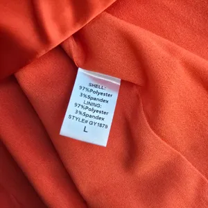 DO+BE NWT One Shoulder Satin Twisted Knot Tulip Hem Midi Dress Red GY1879 L‎ thumbnail 7