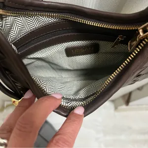 Urban Expressions Elegant Brown Woven Handbag thumbnail 4