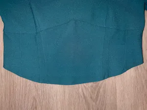 Abercrombie Cropped Corset Ballet Core Top Teal Green Size XL thumbnail 6