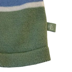 Lauren Ralph Lauren Sweater Vest Green Striped Knit Small Preppy Tennis Prep thumbnail 6