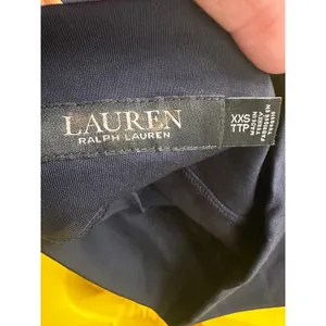 Lauren Ralph Lauren Navy Blue High Rise Seamed Performance Leggings‎ XXS TTP thumbnail 4