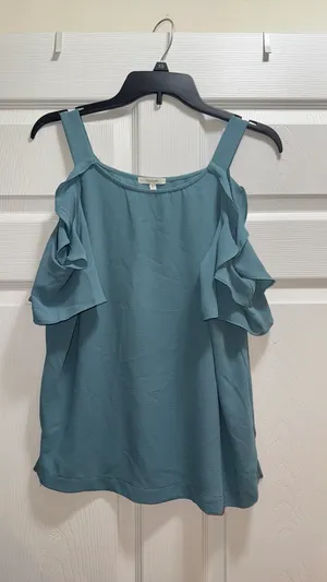 Off-The-Shoulder Maurices Top Blue thumbnail 2