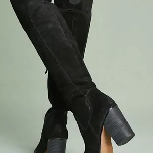 Kelsi Dagger OTK Logan Black Suede Anthropologie Chunky Soles Size 6.5. ‎ B87 thumbnail 4