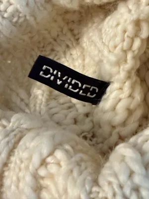 Divided H&M Cream Turtleneck Batwing Sweater thumbnail 4