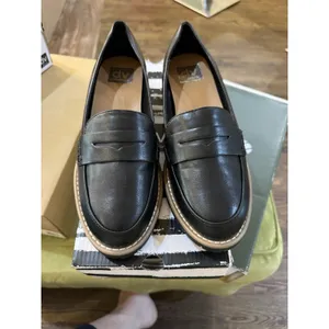 DV Dolce Vita Women's Crisp Lug Sole‎ Black Loafers Size 7.5 Penny Academia thumbnail 4
