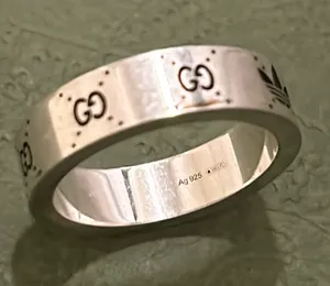 Gucci x Adidas Engraved Interlocking G Ring Ag 925 thumbnail 3