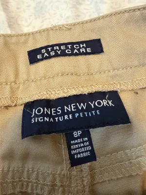 Jones New York stretch easy care khakis thumbnail 2