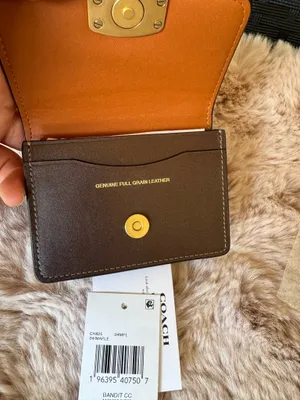 🤎Coach Bandit Card Case - CH825 Maple Luxe Refined Calf Leather w/Brass - NWT thumbnail 4