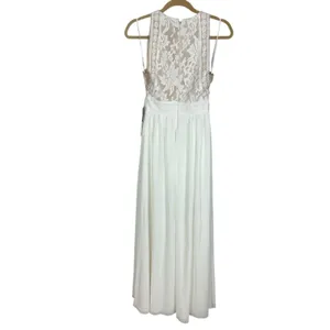 Lulu’s Forever & Always White Lace Maxi Dress Sz XS NWT Bridesmaid Formal thumbnail 6