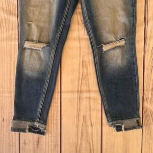 KanCan Distressed Cuffed High Rise Jeans thumbnail 3