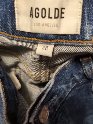 Agolde Nico Button Fly Jeans Size 28 thumbnail 3