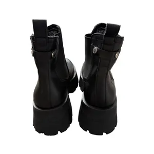 Steve Madden Howler Black Faux Leather Chunky Sole Chelsea Boots Size 7 NEW thumbnail 8