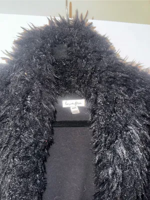 Love Fire Black Faux Fur Teddy Jacket for Women thumbnail 6