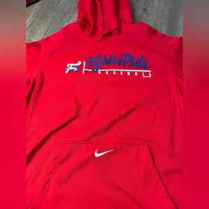 Nike Phillies Sweatshirt Hoodie Fightin Phils 2013 Baseball Red Blue Size M thumbnail 5