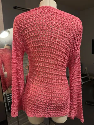 Boutique Pink knit Off the shoulder sweater thumbnail 9