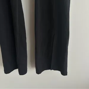Aritzia butter black flare legging split hem thumbnail 4