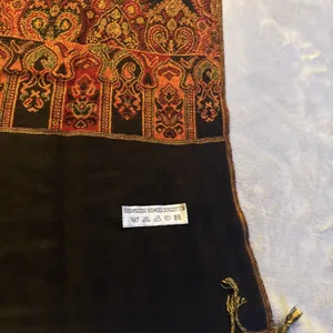 Pashmina Unbranded Viscose Wool & Cotton Blend Scarf Shawl,Paisley, Multicolored Scarf thumbnail 6