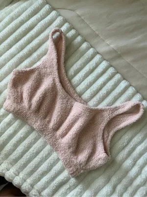 Lala Sleepwear Cozy Plush Pink Lounge Tank thumbnail 5