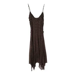 Vintage Y2K Ruby Rox Brown Sparkley Midi Dress thumbnail 3