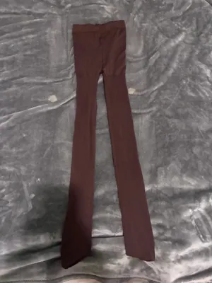 Brown Opaque Footed Tights thumbnail 4