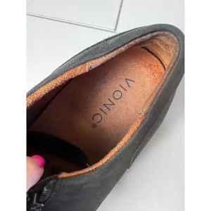Vionic Abigail Black Suede Sneakers 9.5 Weather Resistant Orthotic‎ Comfort thumbnail 7