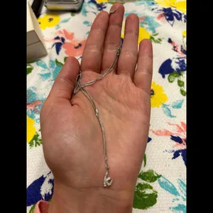 Necklace chain letter k cute little 925 sterling silver thumbnail 6