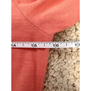 NWT Faherty Branson Dress Desert Sand Coral Tiered Midi Organic Cotton‎ XS thumbnail 7