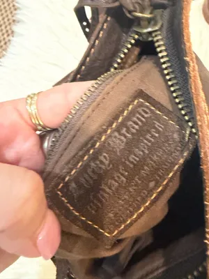 Vintage Lucky Brand Brown Leather Fringe Crossbody Y2K Boho Bag Festival thumbnail 4