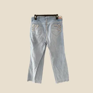 Diamond Double J Womens Vintage 80s Light Straight Leg Western Jeans 30 Short thumbnail 5