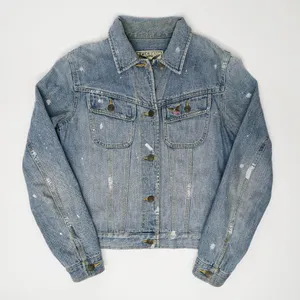 Vintage 90s American Living Paint Splatter Denim Jacket thumbnail 1