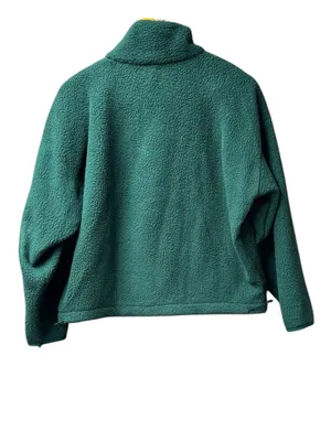 Wilo The Label Cozy Cosy Fleece Pullover Sweatshirt Teal/Marigold Green XS thumbnail 4