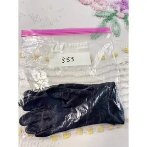 Loewe Vintage Black‎ Leather Gloves Made in Spain Luxury Winter Accessories thumbnail 7