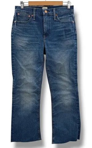 J.Crew Demi-Boot Crop Jeans Women’s Size 29 Medium Wash High Rise‎ Homestead thumbnail 1