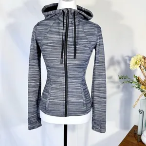 Lululemon Hooded Define Jacket Nulu Mini Space Dye Herringbone Heathered Sz 2 🧡 thumbnail 2