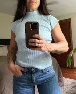 Old Navy High Neck Ribbed Shirt thumbnail 1