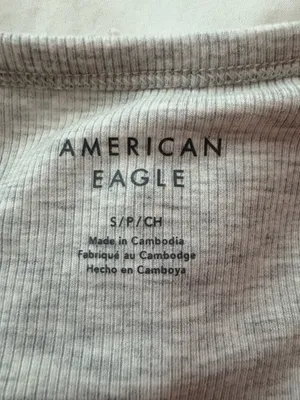 American Eagle Grey Long Sleeve Top thumbnail 3