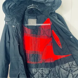 Iceland Black Parka Winter Coat Jacket Small Snow Ski thumbnail 4
