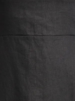 NWT o.p.t Adeline Linen Dress size 10 black linen few moda maxi thumbnail 4