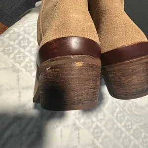 UGG Women's Brown Suede Heeled Boots thumbnail 7