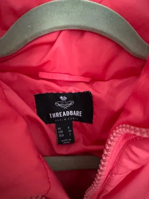 Threadbare Pink Puffer Winter Coat Jacket 2 thumbnail 2