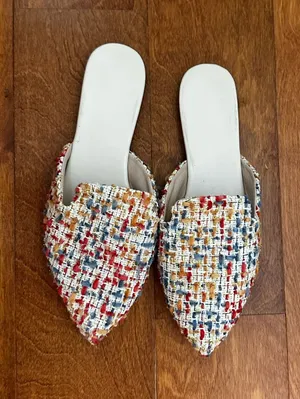 Multicolor tweed mule Multiple Size 8.5 thumbnail 1