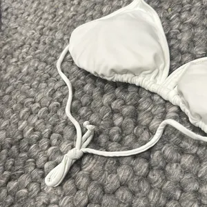 Dippin’ Daisy’s White Strappy Bikini Top Size Medium’s‎ thumbnail 3