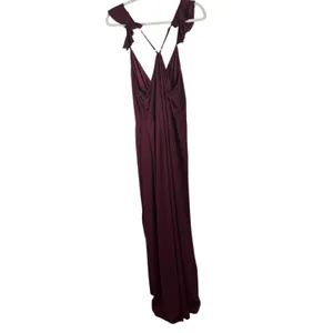 Showpo Trust Nobody Maxi‎ Dress Wine Red Wedding Guest NEW Womens UK 18 US 14 thumbnail 8