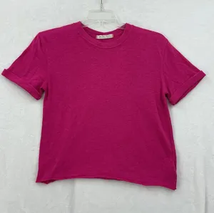 We The Free Hot Pink Boxy Short Sleeve Tee 1153 thumbnail 1
