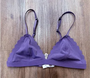 VICTORIA SECRETS Purple‎ scallops bralette women size S thumbnail 1