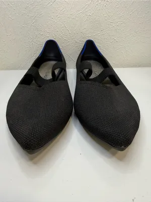 Rothy’s Black Pointed Toe Mary Jane Knit Flats Size 12 thumbnail 2