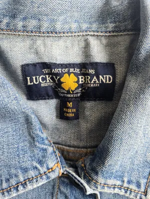 Lucky‎ Brand Light Blue Classic Denim Jacket Size M thumbnail 10